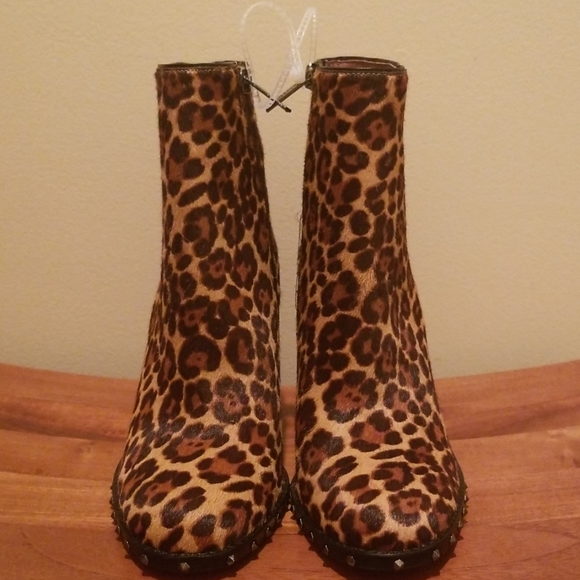 Boots Calf Hair Leopard Gorgeous NEW - Picture 3 of 8